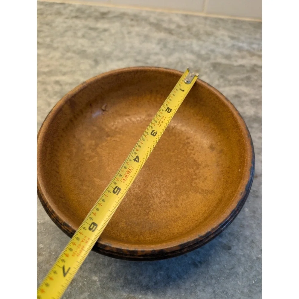 Vintage McCoy Pottery Canyon 1413 USA Mesa Bowl